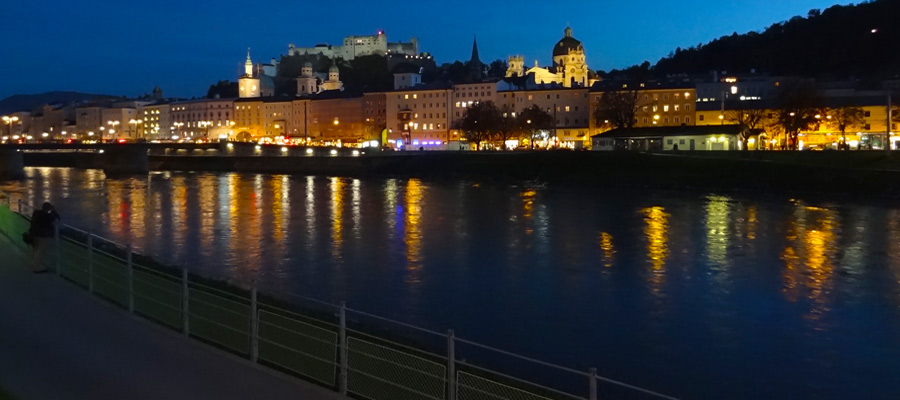 Salzburg by night, irresistibly romantic